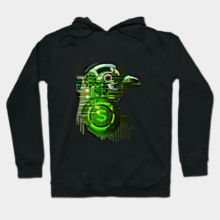 technology background bird Hoodie